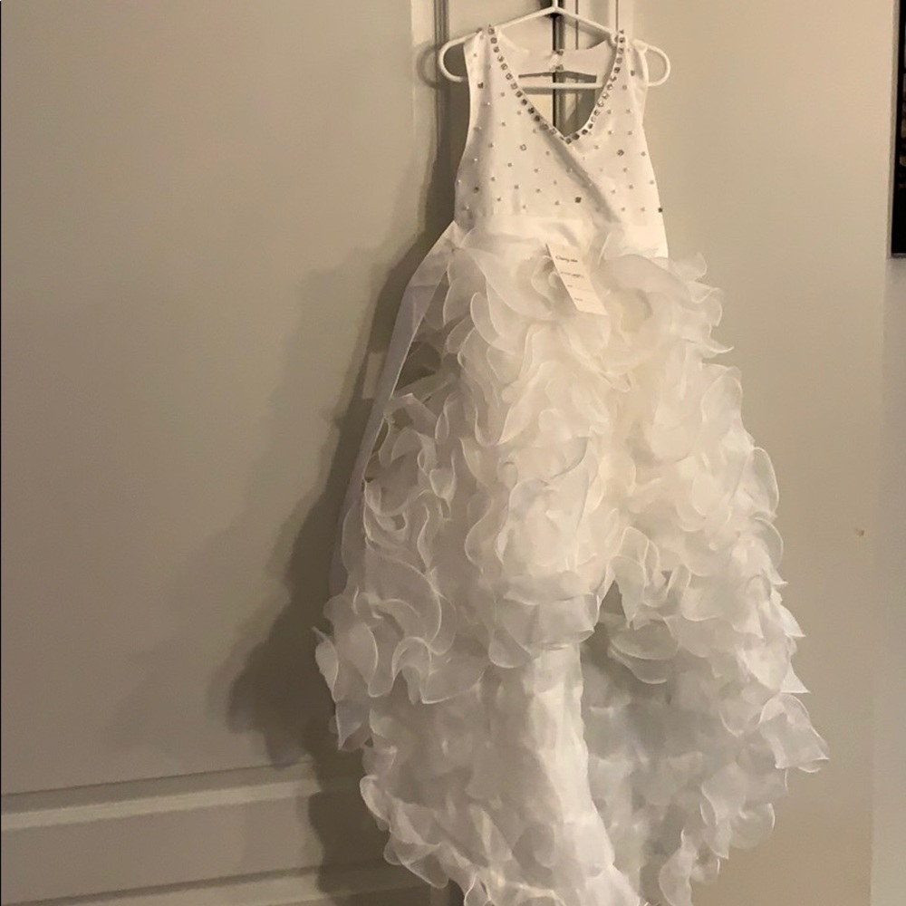 White Girls Hi-Low Dress